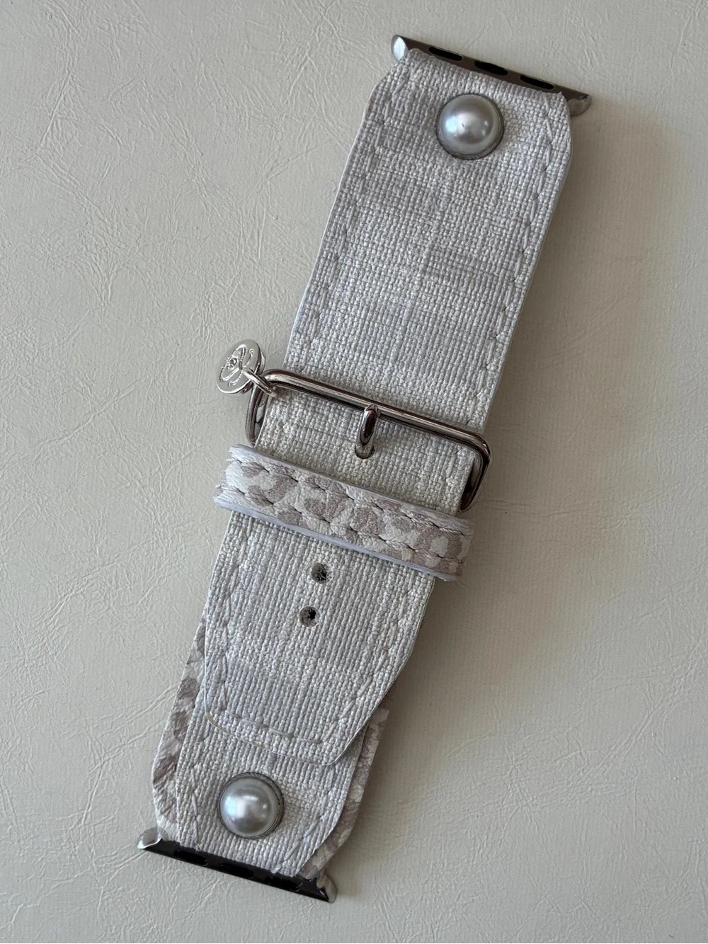 Spark*l Authentic Upcycled Fendi Zucca Apple Watch Band - Size 2, 38-41mm
